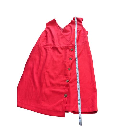 Loft Plus Red Sleeveless V-Neck Classic Casual Basic Sleeveless Dress‎ Size 22 - Picture 12 of 12